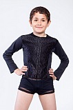 Guipure combi-shirt