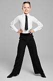 Pants with stripes from velvet