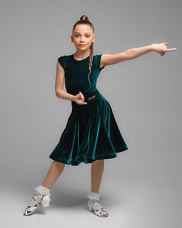 Girls Basic Dress velvet 001